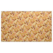 Moderne Abstrakte Confetti Print, Mustard Gold Stoff (Yard (91,4 cm))