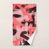 Moderne Abstrakte Cornflakes Badhandtuch Set (Handtuch)