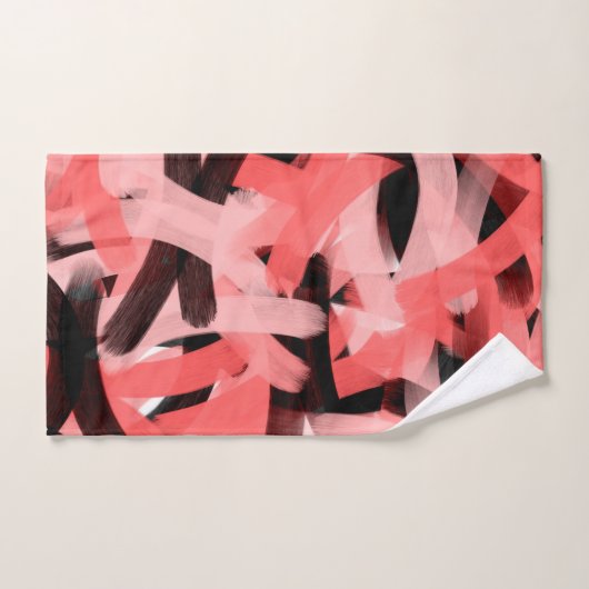 Moderne Abstrakte Cornflakes Badhandtuch Set (Handtuch)