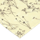 Moderne Abstrakte Creme Beige Wildblumen Kurzer Tischläufer (Ecke)