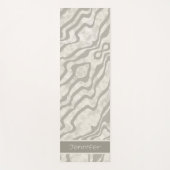 Moderne Abstrakte Creme-Inspirivity mit neutralem Yogamatte (Vorderseite)
