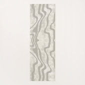 Moderne Abstrakte Creme-Inspirivity mit neutralem  Yogamatte (Rückseite)