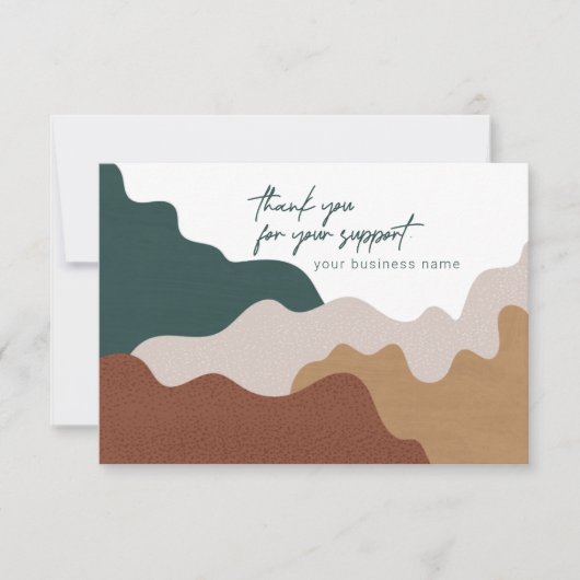 Moderne Abstrakte Dankeschön Candle Care Card Dankeskarte (Vorderseite)