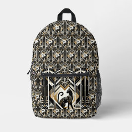 Moderne Abstrakte Dekorationskat Bedruckter Rucksack