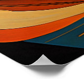 Moderne abstrakte Design Futurismus 4:5 Poster (Ecke)