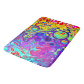 Moderne Abstrakte digitale Fluid Art Badematte (Schrägansicht)