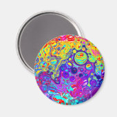 Moderne Abstrakte digitale Fluid Art   Magnet (Vorderseite/Rückseite)