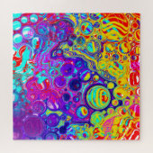 Moderne Abstrakte digitale Fluid Art   Puzzle (Horizontal)