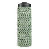 Moderne abstrakte digitale Musterdesign 1239 Thermosbecher (Vorderseite)