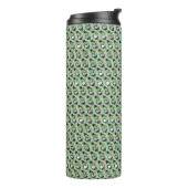 Moderne abstrakte digitale Musterdesign 1239 Thermosbecher (Nach links gedreht)
