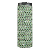 Moderne abstrakte digitale Musterdesign 1239 Thermosbecher (Rückseite)