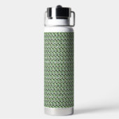 Moderne abstrakte digitale Musterdesign 1239 Trinkflasche (Hinten)