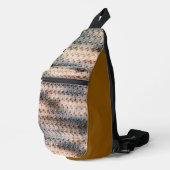 Moderne abstrakte digitale Musterdesign 1240 Crossbody Bag (Rechte Ecke)