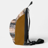 Moderne abstrakte digitale Musterdesign 1240 Crossbody Bag (Rechts)