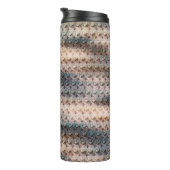 Moderne abstrakte digitale Musterdesign 1240 Thermosbecher (Nach rechts gedreht)