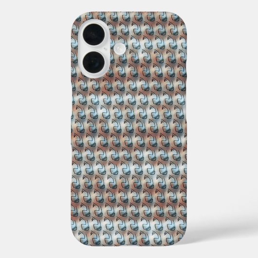 Moderne abstrakte digitale Musterdesign 1241 Case-Mate iPhone Hülle (Rückseite)