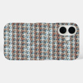 Moderne abstrakte digitale Musterdesign 1241 Case-Mate iPhone Hülle (Rückseite (Horizontal))