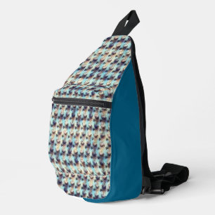 Moderne abstrakte digitale Musterdesign 1242 Crossbody Bag