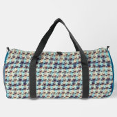Moderne abstrakte digitale Musterdesign 1242 Duffle Bag (Rückseite)