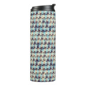 Moderne abstrakte digitale Musterdesign 1242 Thermosbecher (Nach links gedreht)