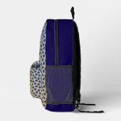 Moderne abstrakte digitale Musterdesign 1243 Bedruckter Rucksack (Rechts)