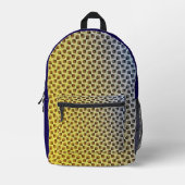 Moderne abstrakte digitale Musterdesign 1243 Bedruckter Rucksack (Vorderseite)