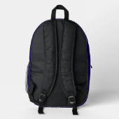 Moderne abstrakte digitale Musterdesign 1243 Bedruckter Rucksack (Rückseite)