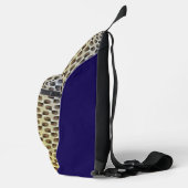 Moderne abstrakte digitale Musterdesign 1243 Crossbody Bag (Rechts)