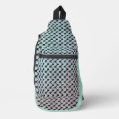 Moderne abstrakte digitale Musterdesign 1246 Crossbody Bag (Vorderseite)