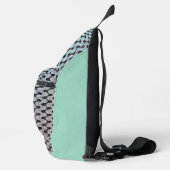 Moderne abstrakte digitale Musterdesign 1246 Crossbody Bag (Rechts)