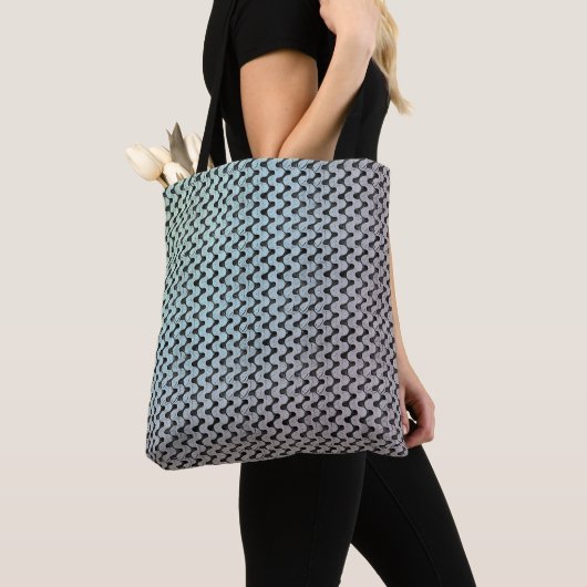 Moderne abstrakte digitale Musterdesign 1246 Tasche (Von Nahem)
