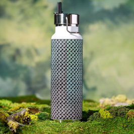 Moderne abstrakte digitale Musterdesign 1246 Trinkflasche