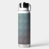 Moderne abstrakte digitale Musterdesign 1246 Trinkflasche (Hinten)