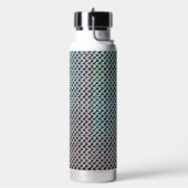 Moderne abstrakte digitale Musterdesign 1246 Trinkflasche (Links)