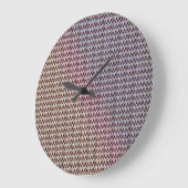 Moderne abstrakte digitale Musterdesign 1260 Große Wanduhr (Winkel)