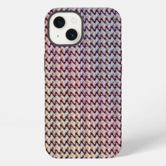 Moderne abstrakte digitale Musterdesign 1260 iPhone Hülle (Rückseite)