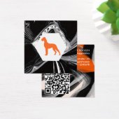Moderne abstrakte Dogge Orange (Schreibtisch)