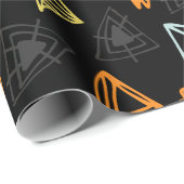 Moderne Abstrakte Dreiecke Handdarstellung Geschenkpapier (Rolleneckpunkt)