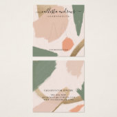 Moderne Abstrakte Earth Tones Gold Art Ring Displa (Vorne & Hinten)