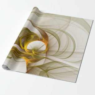 Moderne abstrakte edle Metallfarben Fraktal Geschenkpapier