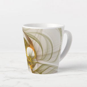 Moderne abstrakte edle Metallfarben Fraktal Milchtasse