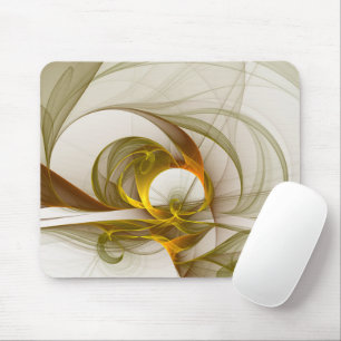 Moderne abstrakte edle Metallfarben Fraktal Mousepad
