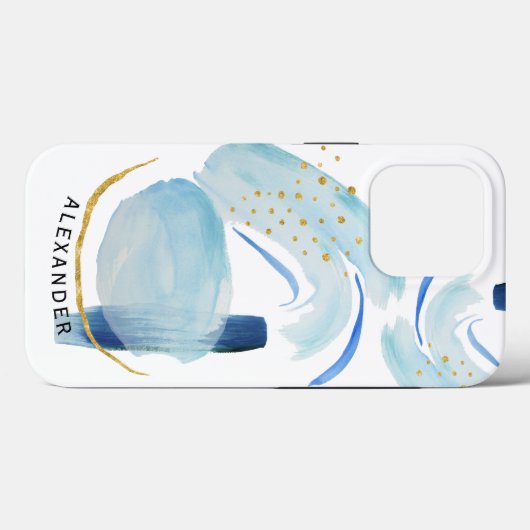 Moderne Abstrakte, einfache, geometrische Formen v Case-Mate iPhone Hülle (Rückseite (Horizontal))