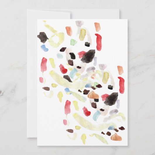 Moderne Abstrakte Einladung (Vorderseite)