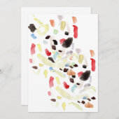 Moderne Abstrakte Einladung (Vorne/Hinten)