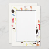 Moderne Abstrakte Einladungen (Vorne/Hinten)