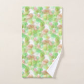 Moderne Abstrakte Elegant Blau Gelb Weiß Badhandtuch Set (Handtuch)