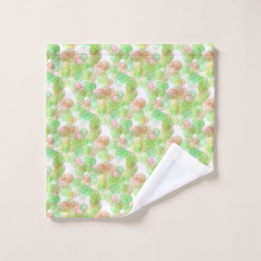 Moderne Abstrakte Elegant Blau Gelb Weiß Badhandtuch Set (Waschlappen)