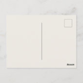Moderne Abstrakte Elegant Geometric Minimalistisch Postkarte (Rückseite)