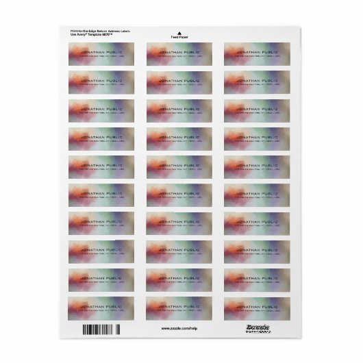 Moderne Abstrakte Elegant-Vorlage nach Maß (Vorne)